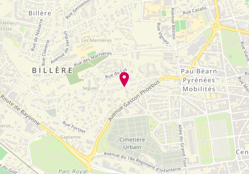 Plan de MOINET Philippe, 9 Rue Henri d'Albret, 64000 Pau