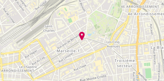 Plan de MAIRE Alexandra, 134 Boulevard Longchamp, 13001 Marseille