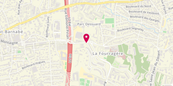 Plan de ABDOU-ORSINI Bastien, 58 Avenue des Caillols, 13012 Marseille
