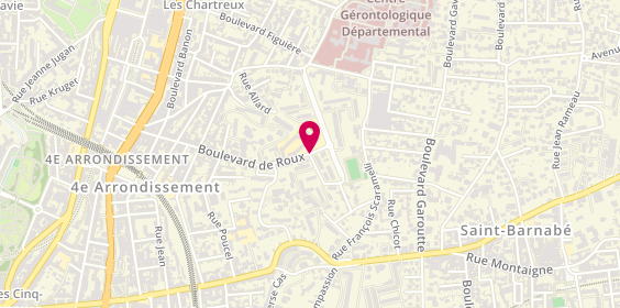 Plan de BELZONS LEVEAU Anouk, 90 Boulevard de Roux, 13004 Marseille