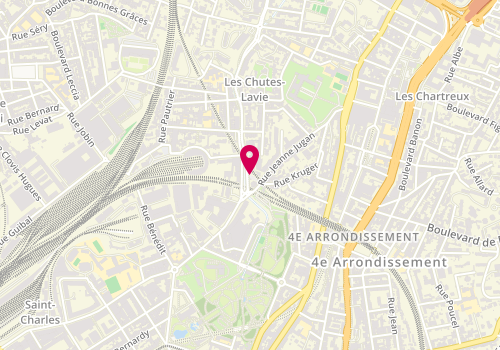 Plan de LAFAYE DE MICHEAUX Cécile, 2 A Avenue des Chutes Lavies, 13004 Marseille