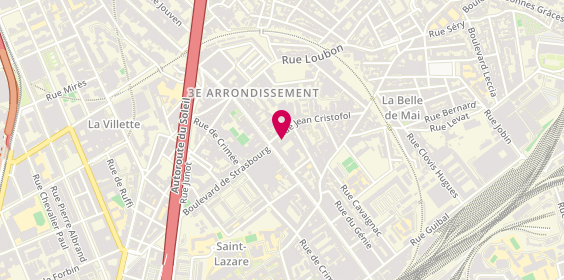 Plan de PETRULLI Eléonora, 6 Rue Jean Cristofol, 13003 Marseille