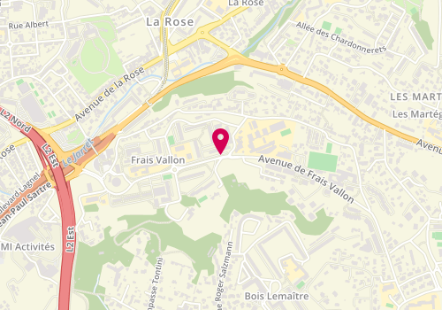 Plan de QUARTINO Violaine, 160 Avenue de Frais Vallon, 13013 Marseille