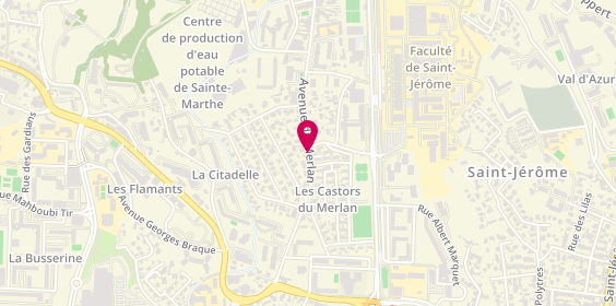 Plan de PALMIERI Alexandra, 33 Avenue du Merlan, 13014 Marseille
