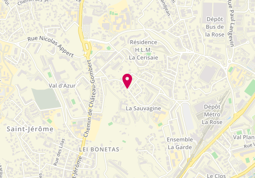Plan de SOUBEYRAND Paul, 36 Avenue Merleau Ponty, 13013 Marseille