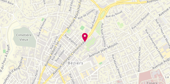 Plan de BENZIMRA-VINCENT Martine, 114 Avenue Georges Clemenceau, 34500 Béziers