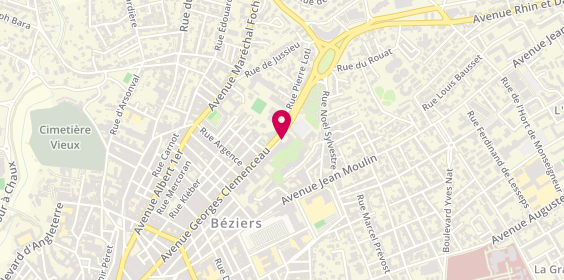 Plan de FAURE Delphine, 124 Avenue Georges Clemenceau, 34500 Béziers