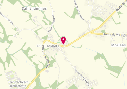 Plan de PAUL Aurélie, 5 Zone Artisanale, 64160 Saint-Jammes