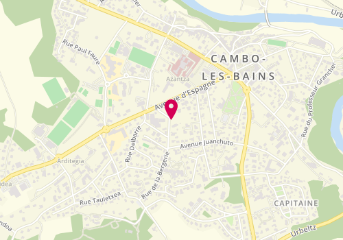 Plan de LECLAIRE Pauline, 7 Rue de la Bergerie, 64250 Cambo-les-Bains