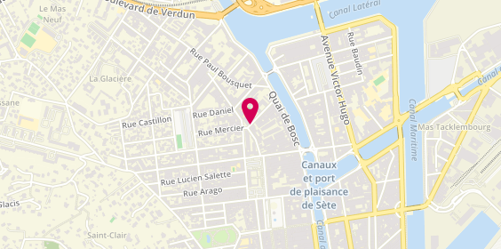 Plan de CATHALA Amandine, 19 Rue de la Douane, 34200 Sète