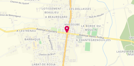 Plan de CARRAU Elodie, 14 Rue du Commerce, 32140 Masseube