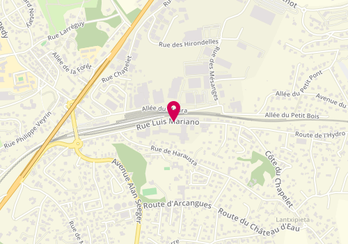 Plan de VACHER Alice, 44 Rue Luis Mariano, 64200 Biarritz