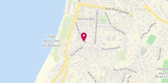 Plan de CEADA Clément, 46 Rue d'Espagne, 64200 Biarritz