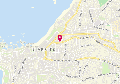 Plan de NOSTRON Eloïse, 7 Avenue de la Marne, 64200 Biarritz