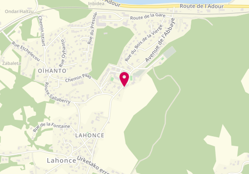Plan de FRAYSSINET Laure, 654 Route de l'Abbaye, 64990 Lahonce