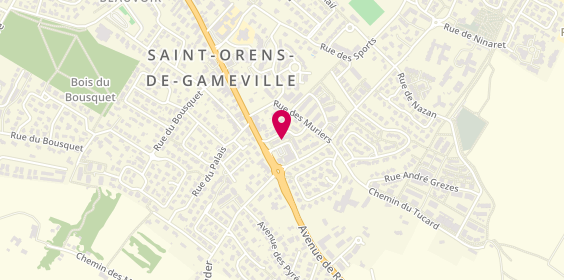 Plan de Cabinet de kinésithérapie, 10 Impasse Dordac, 31650 Saint-Orens-de-Gameville
