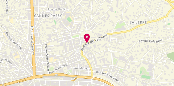 Plan de BEGUIN Auxane, 10 Avenue de Vallauris, 06400 Cannes