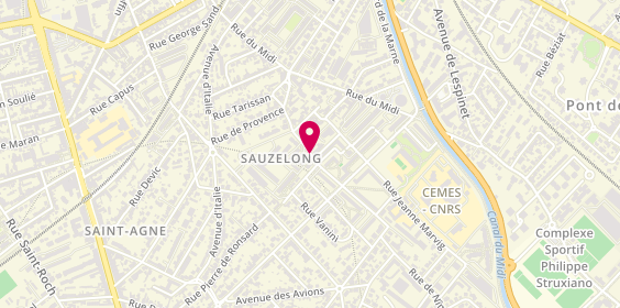 Plan de ALVAREZ Ruiz Andrès, 101 Rue Bonnat, 31400 Toulouse