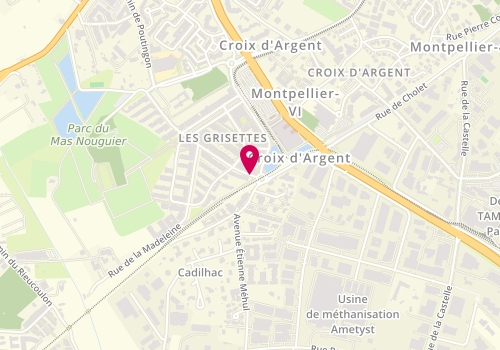 Plan de FRANÇOIS Aurore, 461 Avenue des Bergamotes, 34070 Montpellier