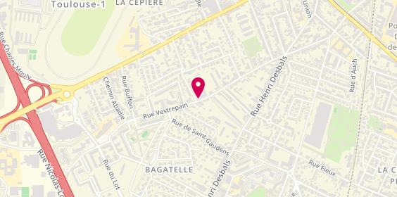 Plan de ALMECIJA Hugues, 33 Rue Louis Vestrepain, 31100 Toulouse