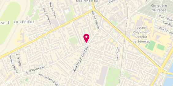 Plan de ETCHECOPAR Bertrand, 1 Rue Lamartine, 31100 Toulouse