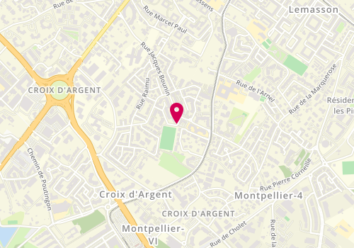 Plan de SANCHEZ-MANSO Noëlia, 186 Rue Bourvil, 34070 Montpellier