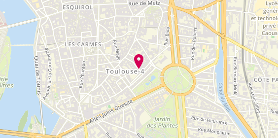 Plan de TROUILLET Jérémy, 21 Rue Velane, 31000 Toulouse