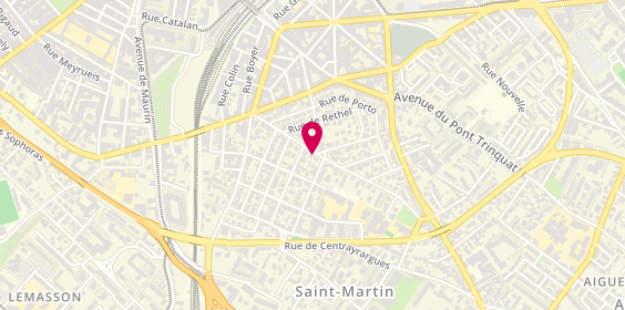 Plan de BRUEL Nathalie, 18 Rue Frédéric Fabreges, 34000 Montpellier