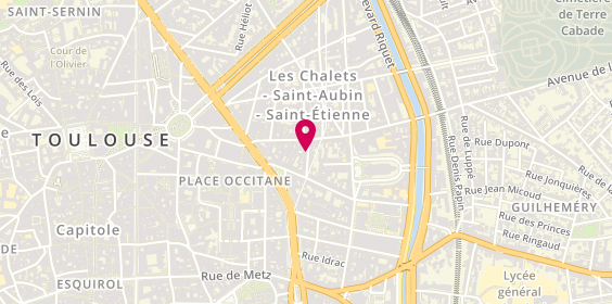Plan de GAGNEUX Aurore, 11 Rue Saint Aubin, 31000 Toulouse