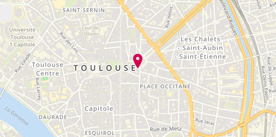 Plan de HUGON DE SCOEUX Charlotte, 6 Place du President Thomas Wilson, 31000 Toulouse