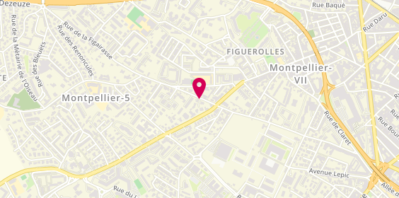 Plan de BEYLER Manon, 72 Rue de la Figairasse, 34070 Montpellier