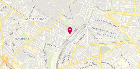 Plan de GROSJEAN Clémentine, 16 Rue Jules Ferry, 34000 Montpellier