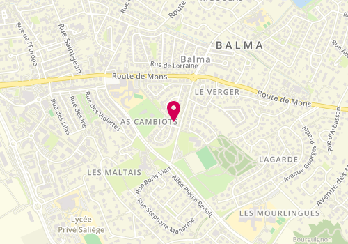Plan de MONEREAU Pascal, 1 Rue des Jeux Floraux, 31130 Balma