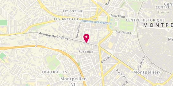 Plan de BERTRAND Olivier, 27 Avenue de Lodeve, 34070 Montpellier