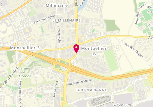 Plan de TORRUELLA Raphaëlle, 1025 Avenue Henri Becquerel, 34000 Montpellier