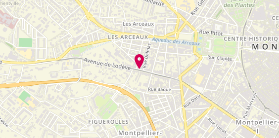 Plan de TAURINES Sophie, 40 Avenue de Lodeve, 34070 Montpellier