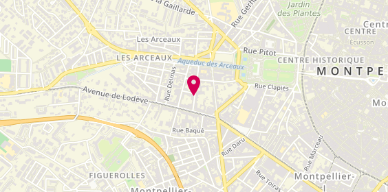 Plan de NADAI Flore, 15 Rue Jacques Draparnaud, 34000 Montpellier