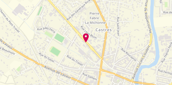 Plan de BEZIAT Patricia, 65 Avenue de Lautrec, 81100 Castres