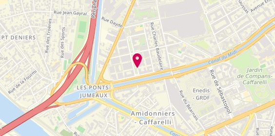Plan de RICHARD Gabrielle, 6 Rue Cécile Brunschvicg, 31200 Toulouse