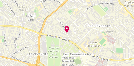 Plan de DECOURT Cyril, 160 Rue D 'Alco, 34080 Montpellier