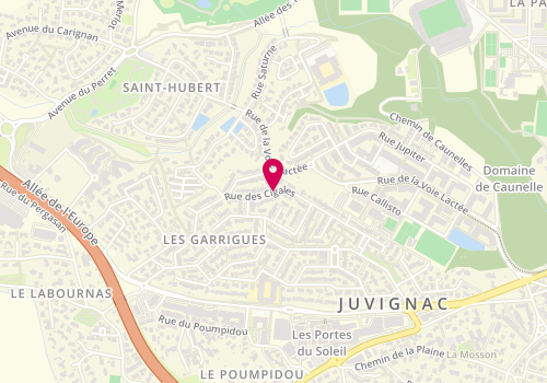Plan de BARTHE Damiens, 61 Rue des Cigales, 34990 Juvignac
