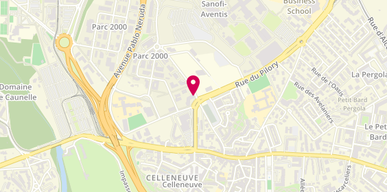 Plan de Cabinet Kost, 411 Rue Favre de Saint Castor, 34080 Montpellier