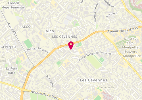 Plan de BENDERDOUR Méhdi, 5 Square Cezanne, 34070 Montpellier
