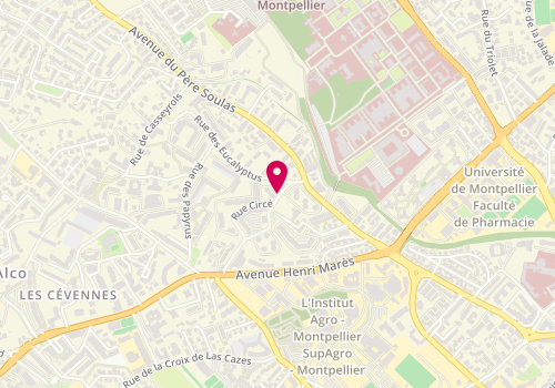 Plan de MIRATON Jean Michel, 116 Rue Esculape, 34090 Montpellier