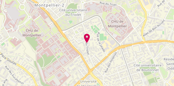 Plan de LAPEYRIE Véronique, 432 Rue du Triolet, 34000 Montpellier