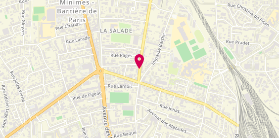 Plan de PALLAS Alexandra, 9 Bis Route de Launaguet, 31200 Toulouse