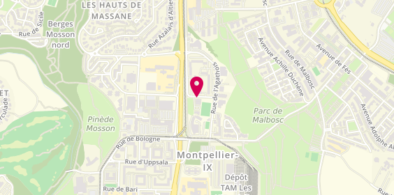Plan de LOPÉZ Julie, 22 Rue de l'Agenais, 34080 Montpellier