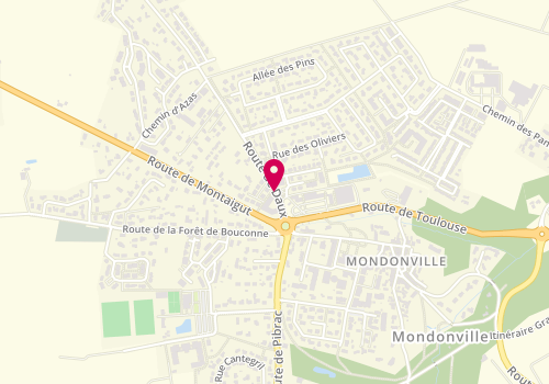 Plan de POUBLAN Fabienne, 2 Route de Daux, 31700 Mondonville
