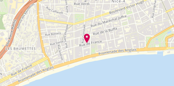 Plan de CHAMPEL Aldine, 54 Rue de France, 06000 Nice