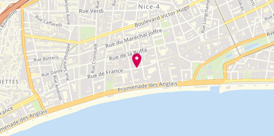 Plan de COMPAGNO Elisa, 41 Rue de France, 06000 Nice